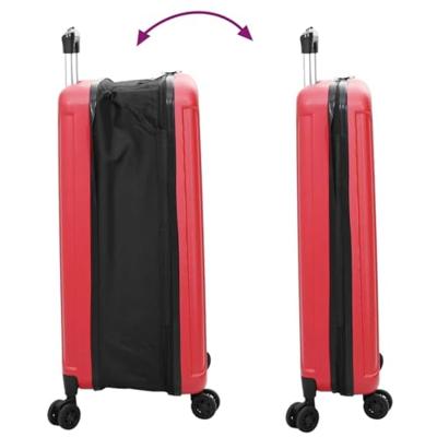 VidaXL Koffer met slot rood 50 x 30 x 76 cm abs kunststof VidaXL Koffer met slot rood 50 x 30 x 76 cm abs kunststof