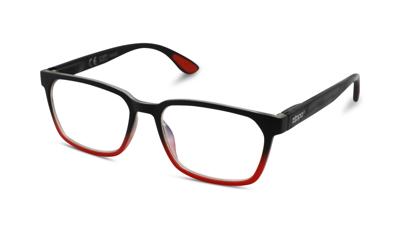 Leesbril Zippo met blauwlichtfilter 31Z-BL-16-Rood Zwart-+2.50