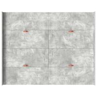 Opbergbedframe met lade Betongrijs 140 x 200 cm Bewerkt hout - thumbnail