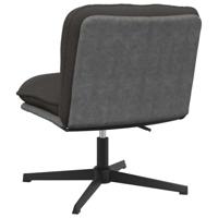 Kantoorstoel draaibaar stof donkergrijs - thumbnail