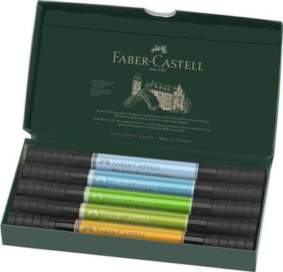 Faber Castell Tekenstift Pitt Artist duo marker Animals - etui 5 stuks
