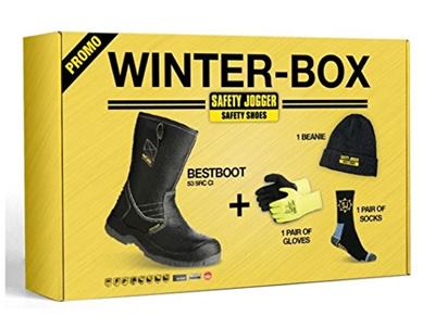 Ty Safe jogger winterbox | bestboot veiligheidslaars + sokken + handschoenen + muts | zwart | maat 47 - si9700470
