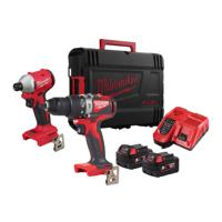 Milwaukee M18 BLPP2A3-502X Accu Combiset 2-delig BLIDR + BLPD2 18V 5.0Ah in HD-Box - 4933492844 - thumbnail