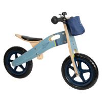 Balansfiets Blauw Papieren Vliegtuig - thumbnail