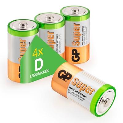 GP GP13A Super G-Tech D Alkaline batterij 1.5V (4 stuks) - thumbnail
