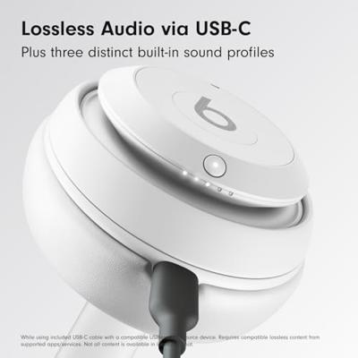 Beats Studio Pro Draadloze hoofdtelefoon mat wit