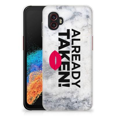 Samsung Galaxy Xcover 6 Pro | Siliconen hoesje | met naam Already Taken White