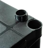 Marbueno - Rek 3 Planken - Kunststof Zwart - 61x31x91 cm - Tuin 10536 - thumbnail