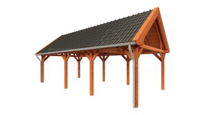 Trendhout Zadeldak XL overkapping 885x440 cm Lariks/Douglas blank- Zadeldak- Hout- Trendhout Trendhout Zadeldak XL overkapping 885x440 cm Lariks/Douglas blank- Zadeldak- Hout- Trendhout