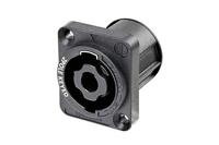 Neutrik NL2MPXX Luidsprekerconnector Flensbus, contacten recht Aantal polen: 2 Zwart 1 stuk(s) - thumbnail