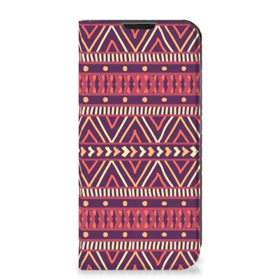 Samsung Galaxy Xcover 6 Pro | Hoesje met Magneet | Aztec Paars Samsung Galaxy Xcover 6 Pro | Hoesje met Magneet | Aztec Paars