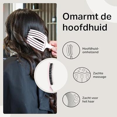 Olivia Garden Fingerbrush Pastel Pink Combo Large Olivia Garden Fingerbrush Pastel Pink Combo Large