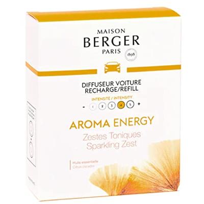 Maison Berger Paris navulling autoparfum aroma energy sparkling zest 2 stuks