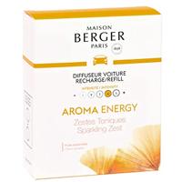 Maison Berger Paris navulling autoparfum aroma energy sparkling zest 2 stuks - thumbnail