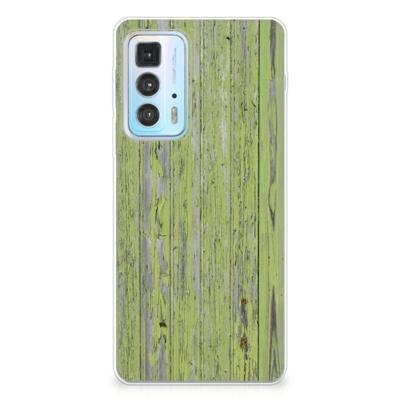 Motorola Edge 20 Pro | Bumper Hoesje | Green Wood