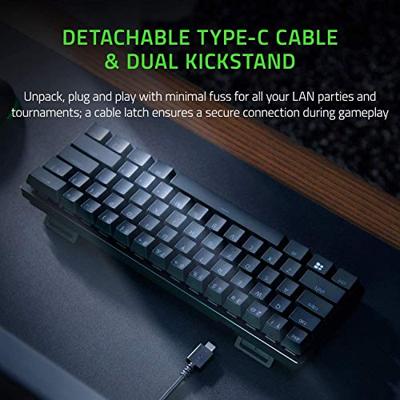 Razer Huntsman Mini Zwart - Razer Linear Red