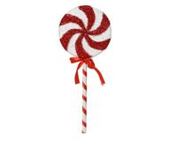 Zuurstok foam 50 cm rood / wit - thumbnail