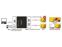 Delock 87691 DisplayPort 1.2-splitter 1 x DisplayPort in > 2 x DisplayPort uit 4K - thumbnail