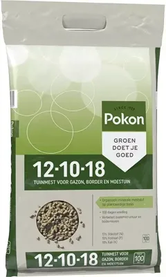 Pokon gazon en tuin 12-10-18 mest 3,75 kg