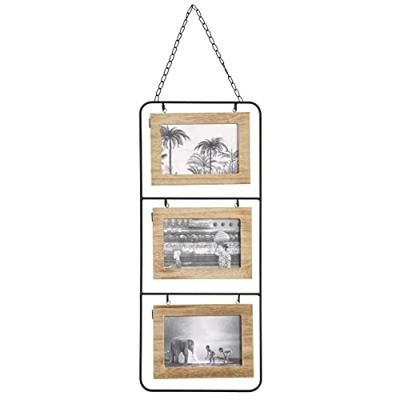 Muurfotolijst Atmosphera 3 fotos Hout MDF (52 x 22 cm)