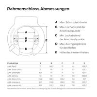 Axa Ringslot block xxl zwart - thumbnail