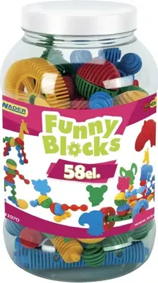 Wader funny blocks 58 delig bouwsysteem Wader funny blocks 58 delig bouwsysteem