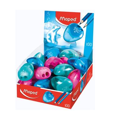 Maped potloodslijper igloo, 2 gaats, geassorteerde kleuren