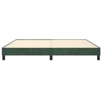 Boxspringframe fluweel donkergroen 200x200 cm - thumbnail