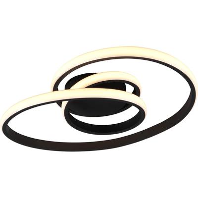 Mat Zwarte LED Plafondlamp 18.5W - Warm Wit 3000K - Dimbaar - Aluminium