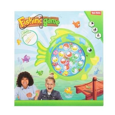 Toi-Toys Visspel draaischijf vang de vis met geluid Toi-Toys Visspel draaischijf vang de vis met geluid
