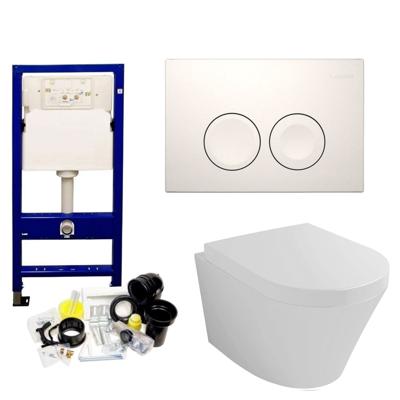 Geberit UP100 set12 Wiesbaden Vesta 52 cm met Delta Drukplaat