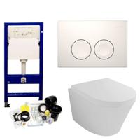 Geberit UP100 set12 Wiesbaden Vesta 52 cm met Delta Drukplaat - thumbnail
