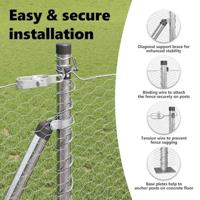 VidaXL Afrasteringspaal zilver 10 x 1 m (25 mm gaas) staal - thumbnail