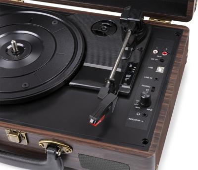 Fenton RP115B retro platenspeler met Bluetooth en USB - Houtlook Fenton RP115B retro platenspeler met Bluetooth en USB - Houtlook