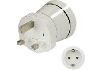 Hama 00121995 adapter voor stopcontacten, wit, mannelijke connector/vrouwelijke connector, wit - thumbnail