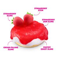 Slime Mart klein zakje aardbeien cheesecake - thumbnail