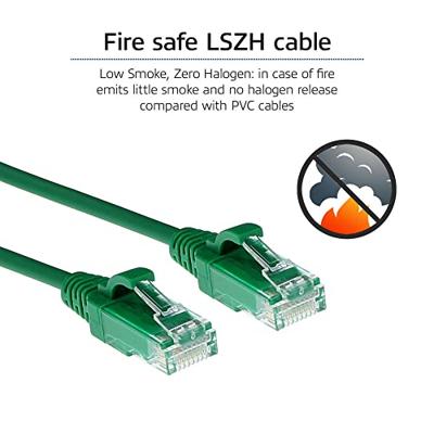 ACT DC9710 LSZH U/UTP CAT6 Datacenter Slimline Patchkabel Snagless | RJ45 Connectoren | Groen | 10 meter