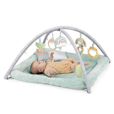 INGENUITY Calm Spring Extra Zachte Baby Speelmat met 6 Afneembare Sensorische Speeltjes