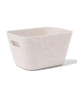 HEMA Mand 20x12cm vilt beige