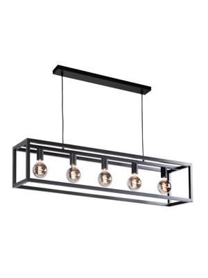 Highlight Design hanglampFragola 120cm 5-lichts zwart - H5840.01