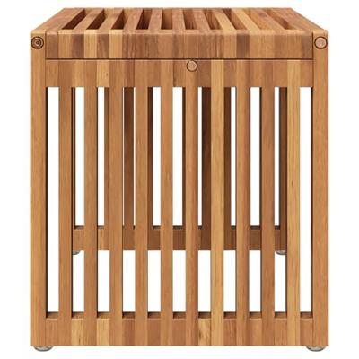 Tuin Bijzettafel Bruin 50 x 32,5 x 35 cm Massief Teakhout