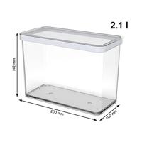 Rotho loft bewaardoos rechth. 2,1l wit - thumbnail