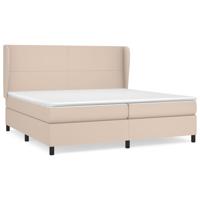 Boxspring met matras kunstleer cappuccinokleurig 180x200 cm - thumbnail