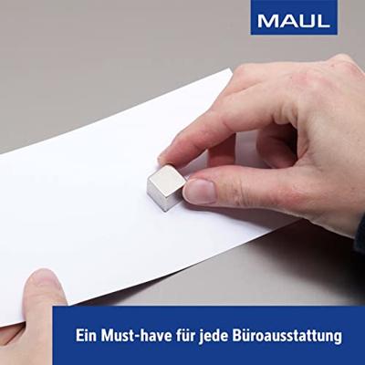 Maul Neodymium magneet (b x h x d) 15 x 15 x 15 mm Dobbelsteen Zilver 1 stuk(s) 6169396