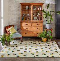 Scion - Leopard Dots Pebble Sage 125206 - 120x180 cm Vloerkleed - thumbnail