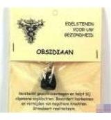 Steengoed Hanger gezondheidssteen sneeuwvlok obsidiaan 1 Stuks - thumbnail