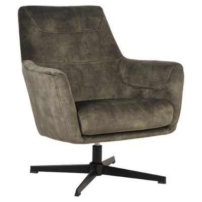 LABEL51 Fauteuil Toby - Hunter - Velours - One Size LABEL51 Fauteuil Toby - Hunter - Velours - One Size