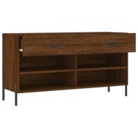 VidaXL Schoenenbank 102x35x55 cm bewerkt hout sonoma eikenkleurig - thumbnail