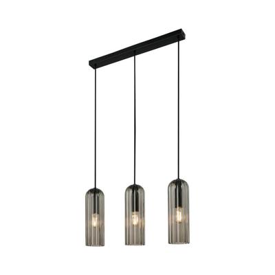 Hanglamp eettafel Glas e27 Zwart Miella