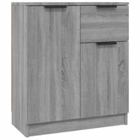 Dressoir 60x30x70 cm bewerkt hout grijs sonoma eiken - thumbnail
